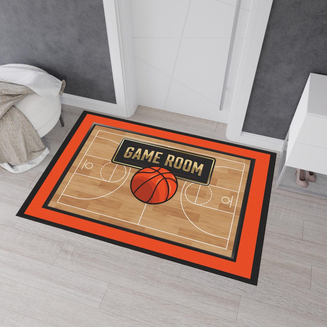 Softball Entry Rug Game Room Rug, Basketball Court Rug, Sports Rug, Heavy Duty Rug ...