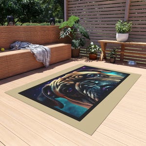 Bulldog Rug, Dog Art Rug, Animal Rug, Puppy Rug, Unique Rug, Home Decor Rug, Modern Rug, Living Room Rug, Bedroom Rug, Kids Room Rug