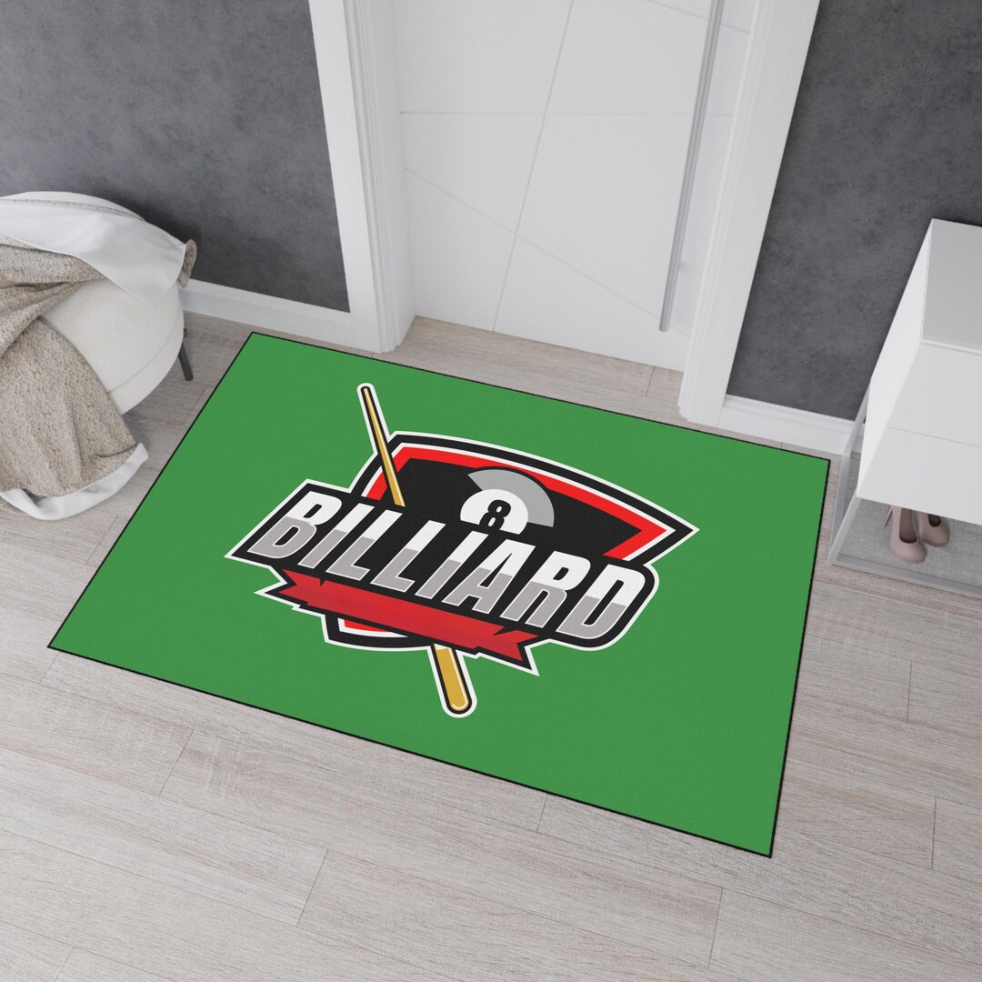 8 Ball Billiard Rug: Heavy Duty Game Room Decor - Etsy