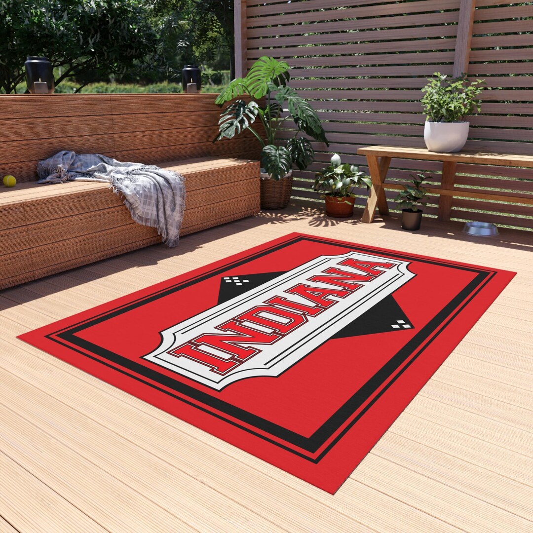 Indiana Rug: Game Room, Man Cave, Dorm Decor - Etsy