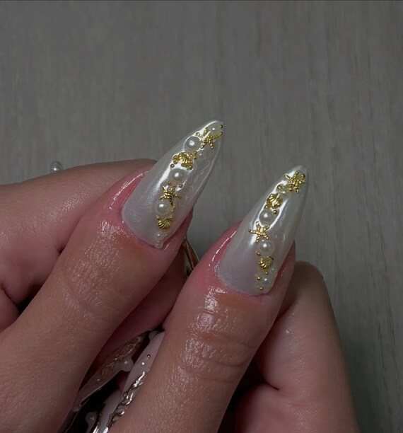 Minkissy Nagel-Perlen Set – DIY Nail Art Deko, Verschiedene 3D-Motive