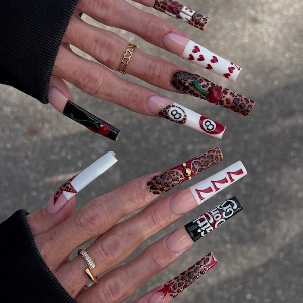 Red Junk Nail - Etsy