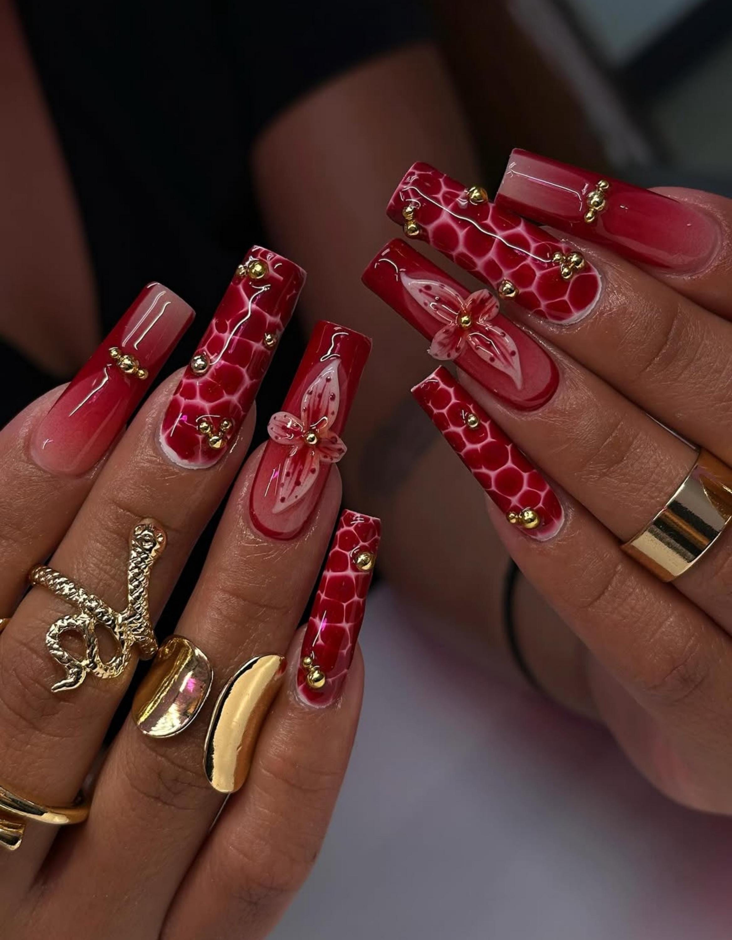 Fall Coffin Nails - Etsy