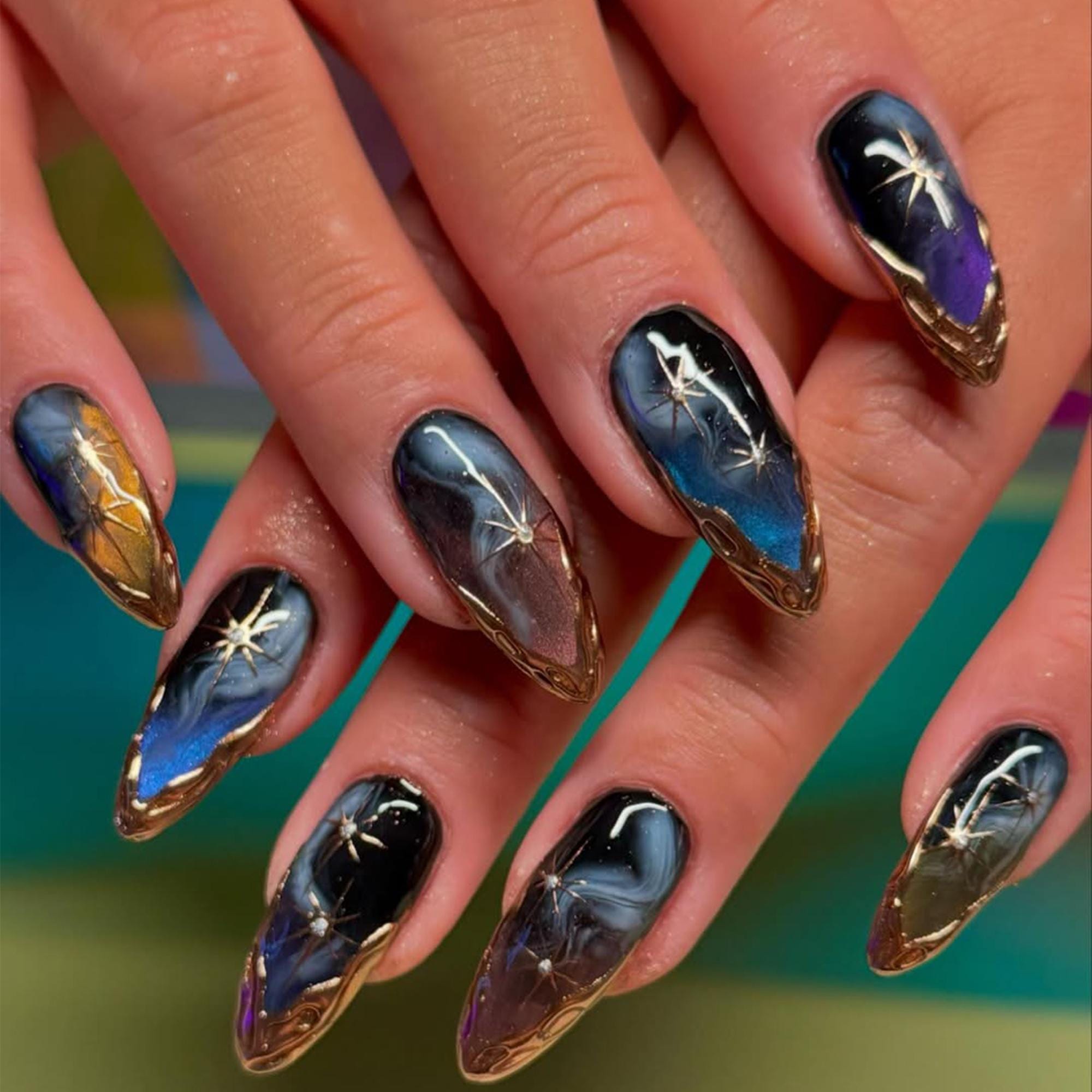 Celestial Galaxy Nails 2025 Style