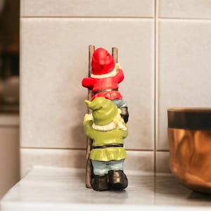Climbing Gnomes – Yard Decor, Outdoor Gift for Dad & Grandpa, Funny cute traditional gnomes