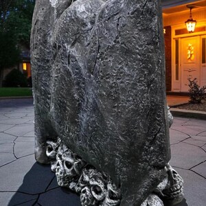 Gargoyle Stone Statue 20in Large Winged Outdoor Decor, Sitting Gargoyle ...