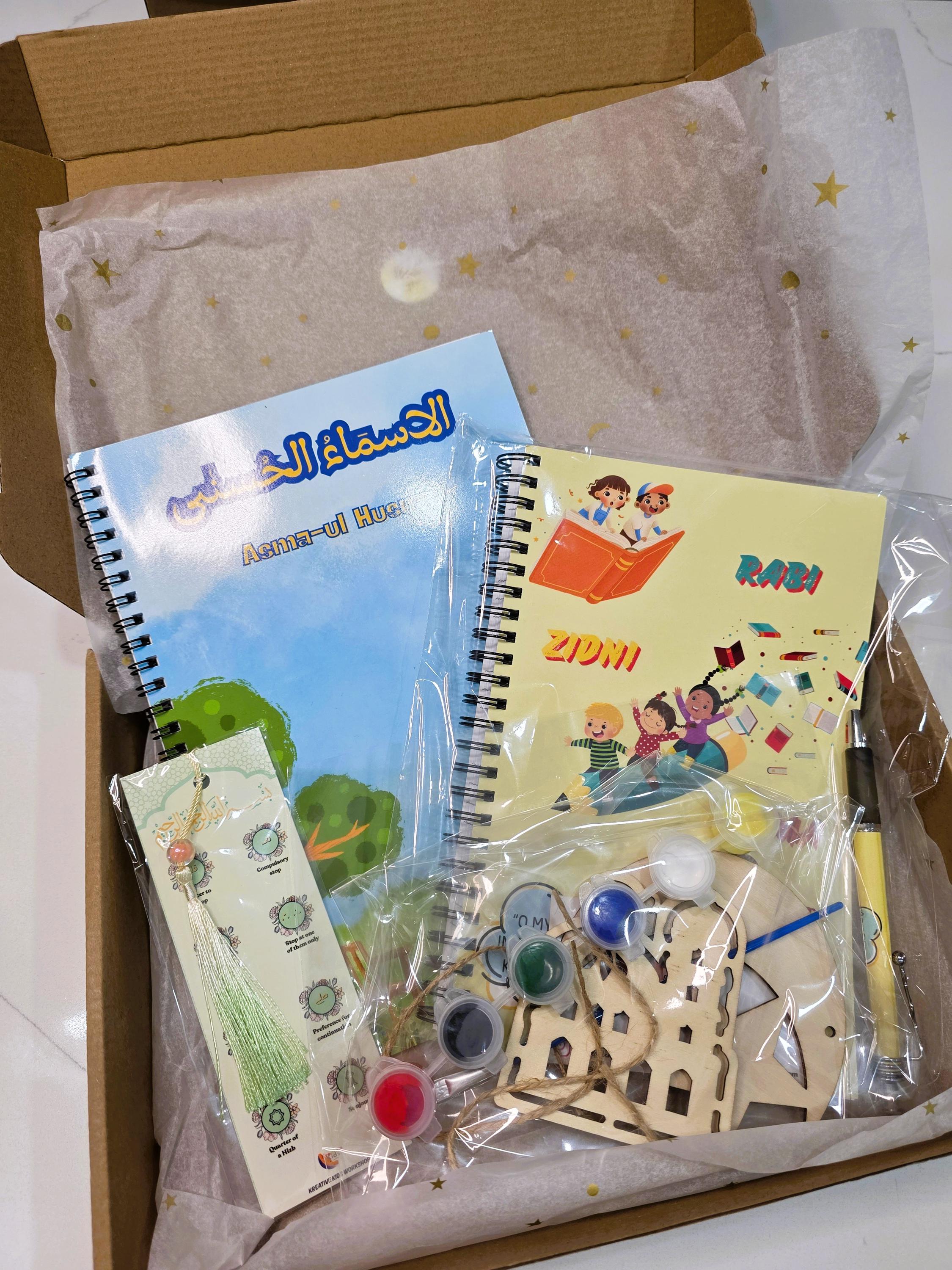99 Names of Allah Activity Box, Asma Ul Husna Islamic Gift Set, Muslim ...