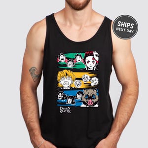 Demon Slay Tank Top Anime Demon Tank Top Slayer Anime Tank Top Anime Graphic Tank Top Anime Top Gift Unisex Shirt Anime Shirt Demon Hoodie