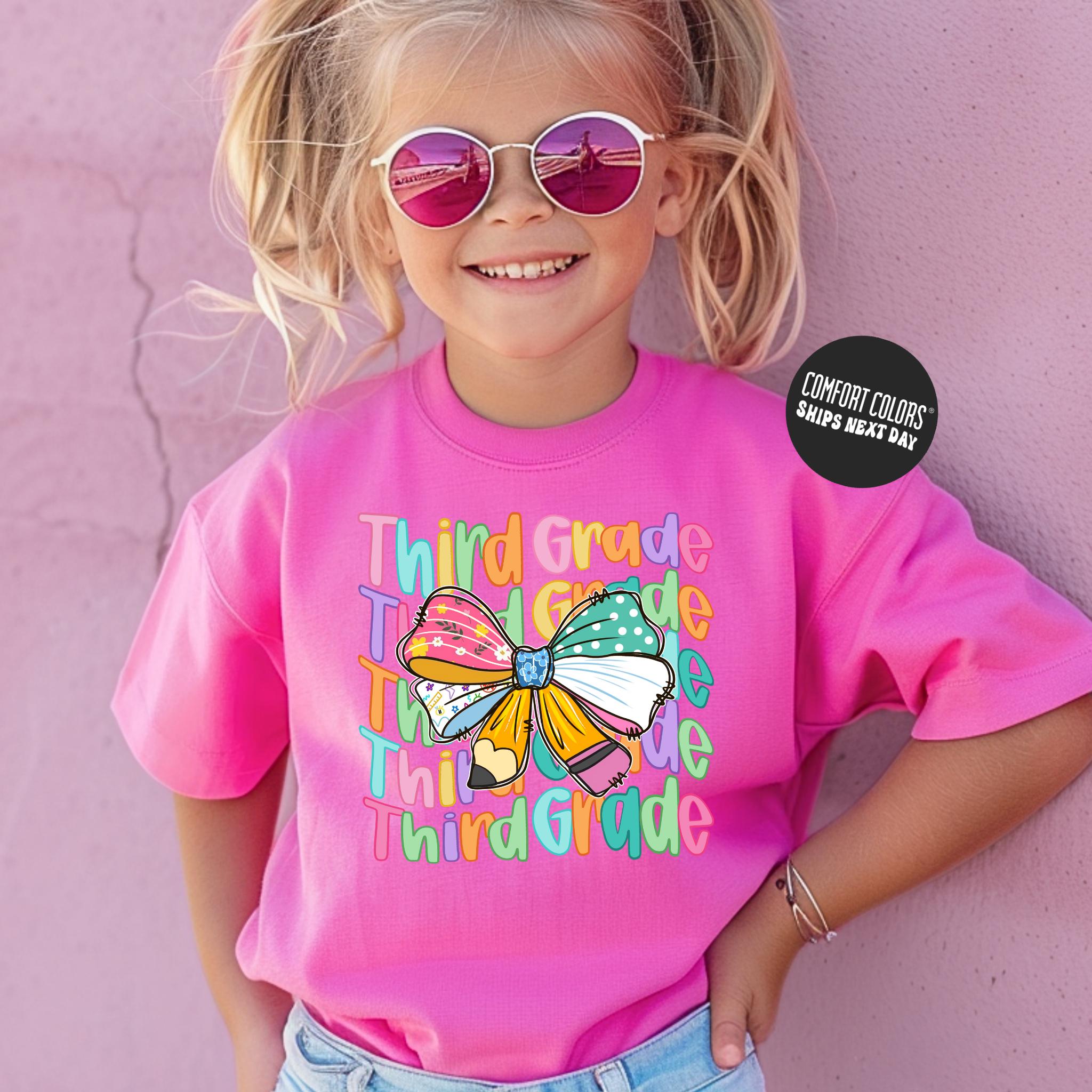 Kids Third Grade Shirt Back To School Shirt Third Grade Shirt Kids School Girls 3rd Grade Shirt School Gift Toddler First Day Of School