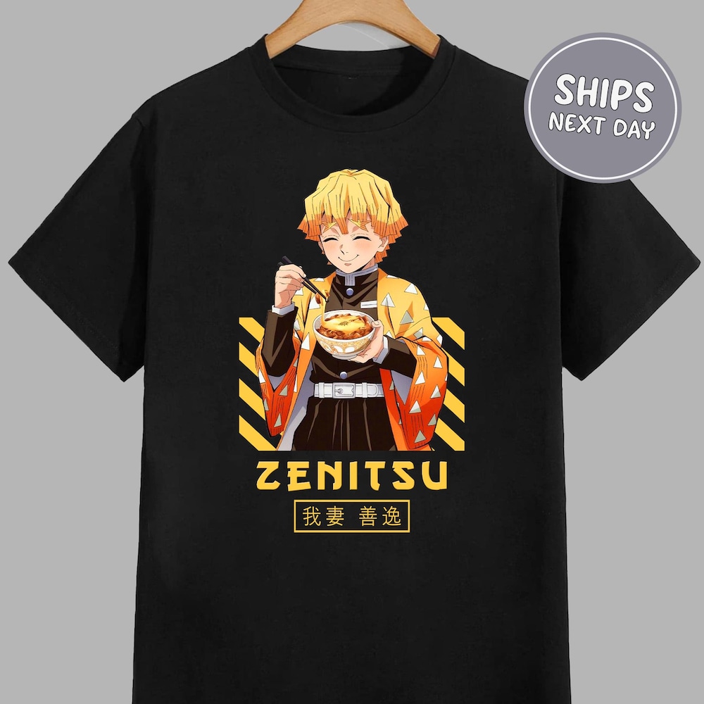 Zenitsu Anime Shirt Anime Demon Zenitsu Shirt Slayer Anime Shirt Anime Graphic Sweatshirt Anime Tee Gift Unisex Anime Hoodie Demon Hoodie New Hoodies