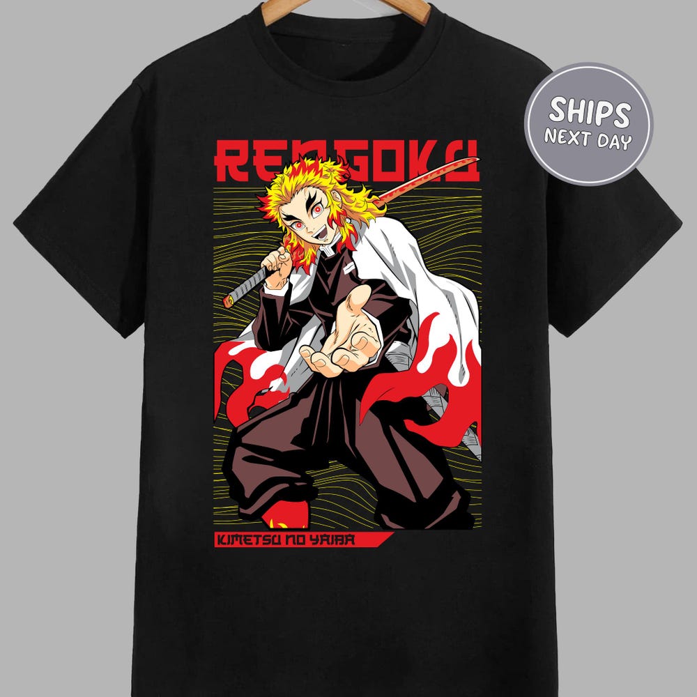 Rengoku Anime Shirt Demon Slayer Anime Shirt Slayer Anime Shirt Anime Graphic Sweatshirt Anime Gift Unisex Shirt Anime Hoodie Demon Hoodie