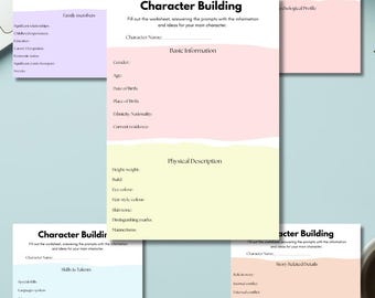 Renforcement du caractère | Modèle d'écriture | Écriture de roman | Aide à la rédaction | Téléchargement PDF | Feuille de travail d'écriture | Outils d'écriture | Nouveaux outils de préparation