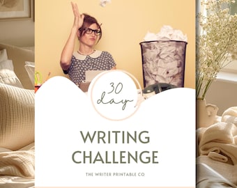 Monthly Writing Challenge | Novel Writing Guide | Fiction Writing Challenge | Writing Prompts for Authors | Workbook For Authors