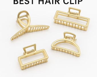 Metal Hair Claw, Hair Clips, Minimalist Hair Claw, Hair accessories, Hair Clip