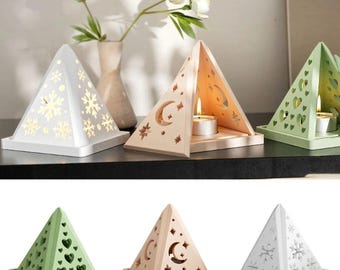 Stampo in silicone fai da te per porta piramidi, regali per decorazioni per la casa