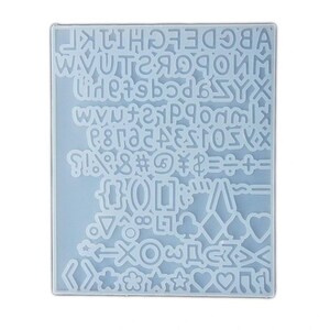 Moldes de silicone para arte em unhas em formato de letras e números, faça você mesmo, pequenos chaveiros alfanuméricos, colares, pingentes, moldes de resina