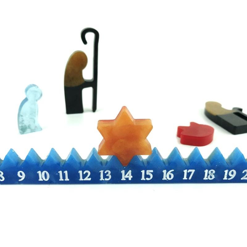 Christmas Advent Calendar Silicone Mold, Xmas Countdown Ornament Resin ...