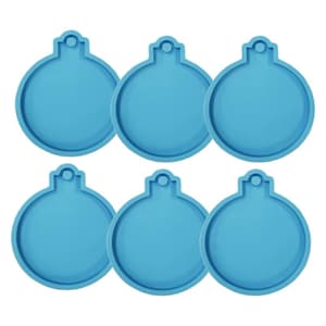 Puede incluir: Seis moldes de silicona azul con forma de bolas de Navidad. Los moldes están diseñados para crear bolas de Navidad de resina.