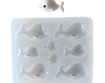 Dolphin Silicone Mold for Epoxy Resin Jewelry
