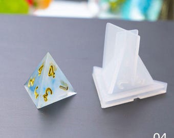 Dice Mold Set, Resin Epoxy Molds, Silicone Stirrers (11 Pcs)