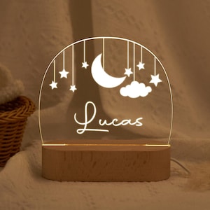 Personalized Clouds Night light With Name,Baby Bedroom Night Light,Birthday Gift for Kid,Baby Bedroom Night Light,Newborn Gift,Nursery Decor