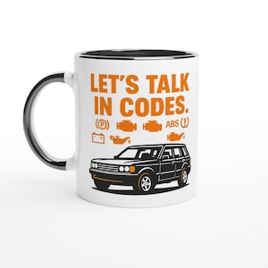 "WitzigRangeRover Tasse - ""Let's Talk in Codes"" Geschenk