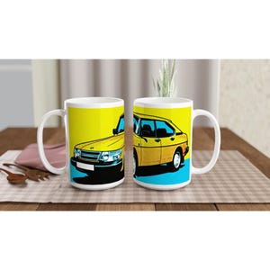 Saab Lover Mug Colorful 15oz Mug- Perfect Gift for Saab Enthusiasts!