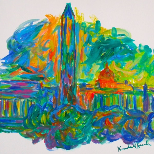 Washington Dc Abstract Art Etsy