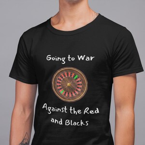 Maglietta unisex con tavolo da roulette da gioco per amanti dei casinò, giocatori di poker, fan di Las Vegas. Maglietta a tema casinò, maglietta regalo per il gioco d'azzardo, casinò
