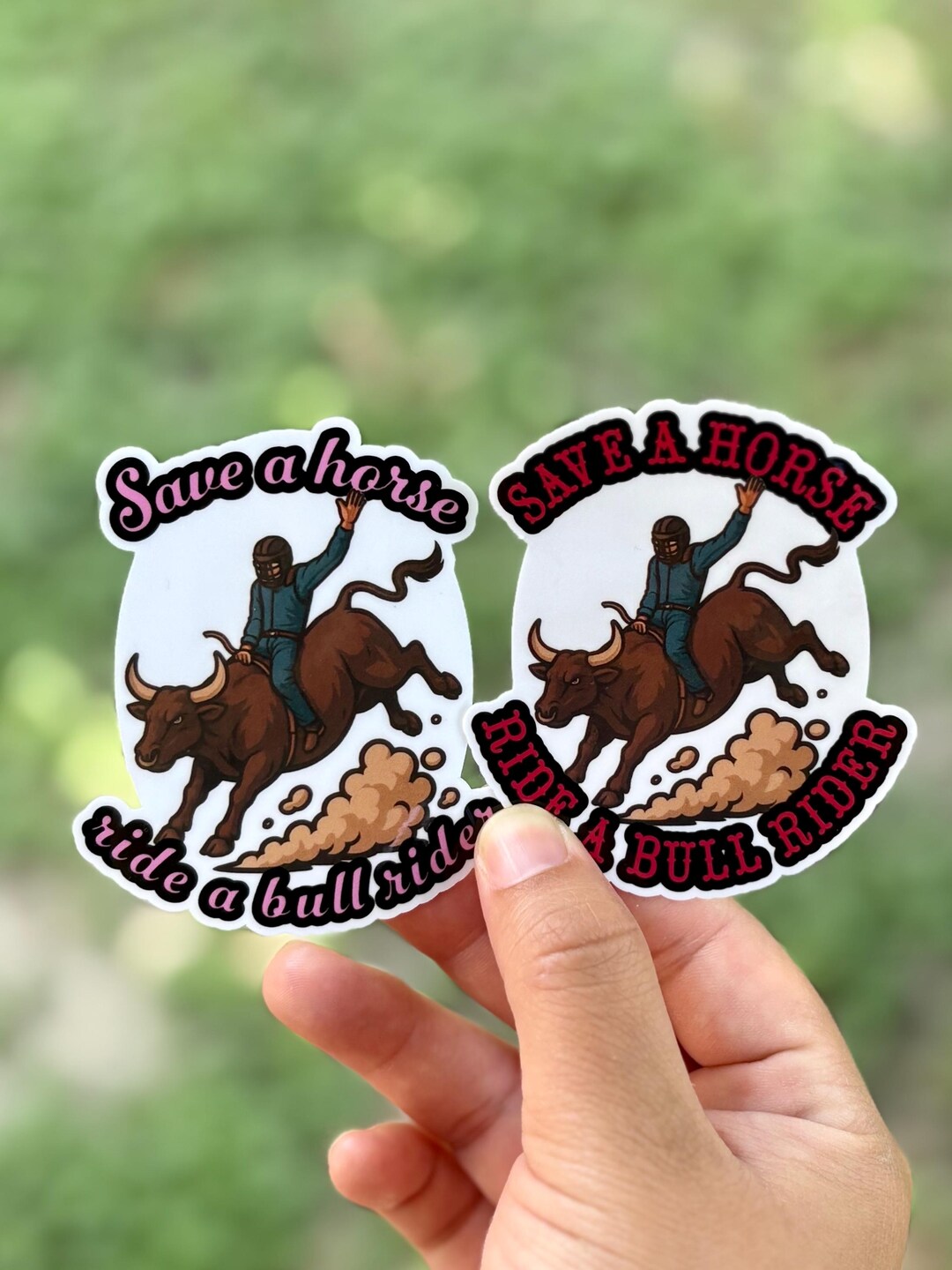 Save a Horse, Ride a Bull Rider Sticker - Etsy