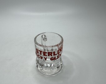 Vintage Sterling's Rocky Glen Park Shot Glass Pennsylvania PA Souvenir Collectib