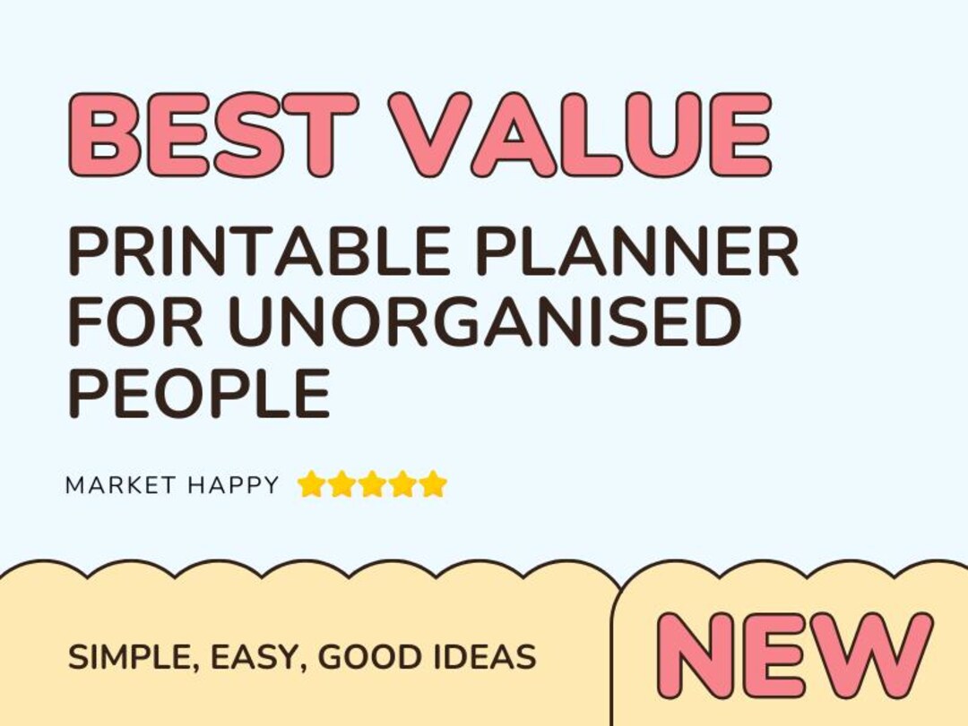 Printable Digital Planner Template - Etsy