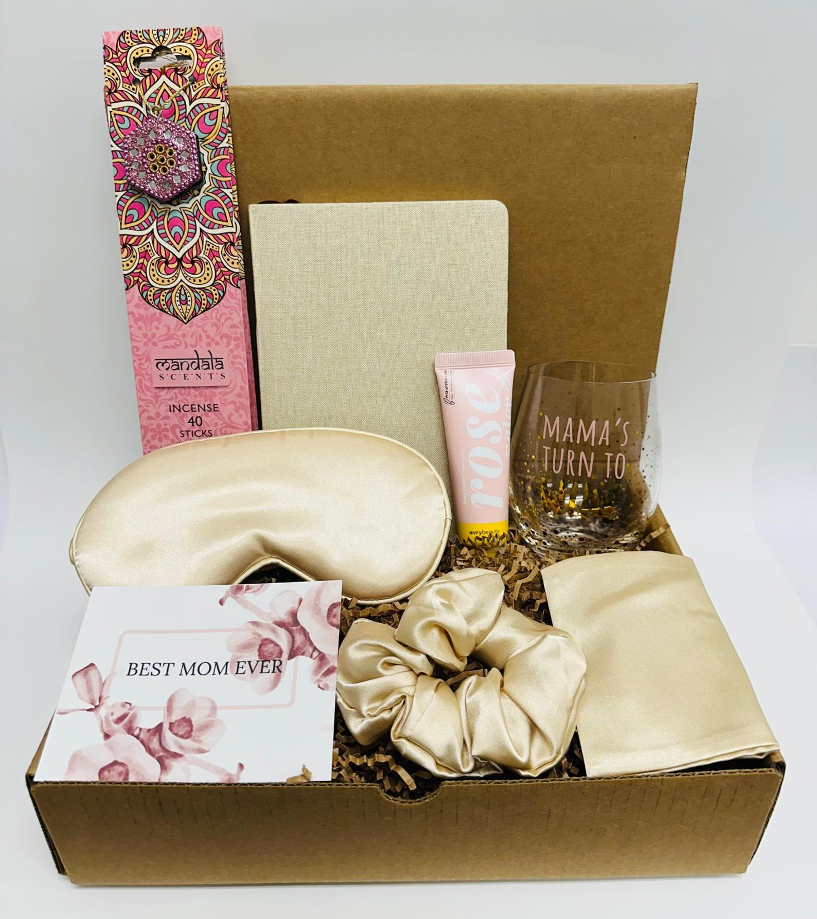 Relaxation Gift Box for Mom, Self-care Spa Basket, Mother's Day Present ...