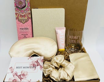 Relaxation Gift Box for Mom, Self-Care Spa Basket, Mother's Day Present