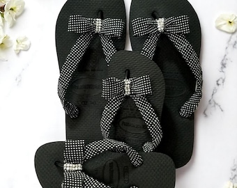 Mother & Daughter Rhinestone Havaianas Flip Flops: Matching Gift Set