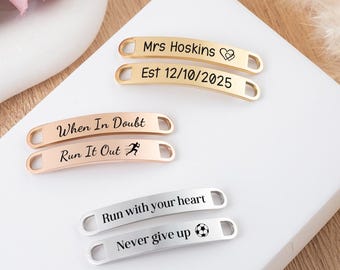 Personalized Stainless Steel Shoe Lace Tag, Running Gift