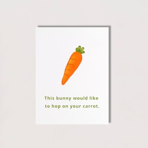 Cartão de piada de Páscoa sujo e engraçado digital, cartão para impressão, cartão de Páscoa engraçado, cartão de Páscoa sujo, cartão para ele, cartão de namorado | Hop on Carrot
