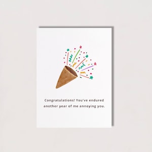 Cartão de aniversário engraçado digital, piada, cartão para impressão, cartão engraçado, cartão para ele, cartão para ela, cartão para marido, cartão para namorado | Annoying You