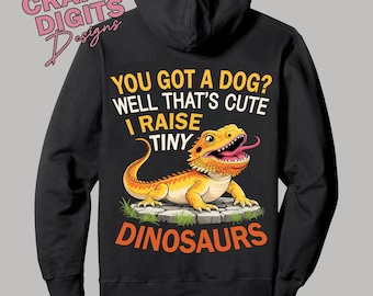 Funny Bearded Dragon PNG, Reptile Design, Tiny Dinosaurs (Digital Download)