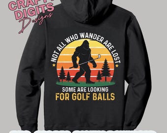 Funny Bigfoot Golf PNG: Golf lovers, Sasquatch Golfer Design, Father’s Day Gift (Digital Download)