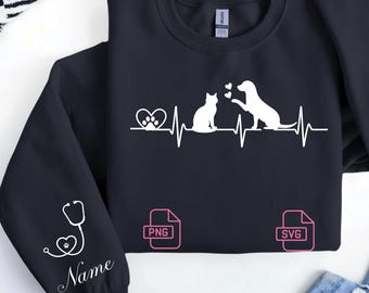 Custom Vet Tech Design SVG PNG, Veterinary Technician Gift, Animal Doctor (Digital Download)