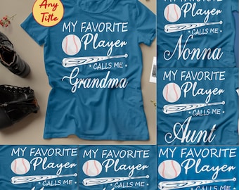 Custom Baseball Grandma PNG, My Favorite Player Calls Me Nanna, Birthday gifts, Proud baseball grandmas PNG (Digital Download)