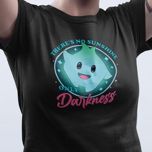 There&#39;s No Sunshine Only Darkness Tee, Cute Ghost Shirt, Ghost Lovers Gift, Fun Graphic T-Shirt, Cool Retro Design, Halloween Apparel