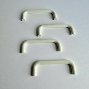 HEWI Lookalike White Plastic Drawer Pull Handles 1980s Design