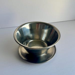 Vintage Stainless Steel Footed Leonard Serving Bowl Made in Japan