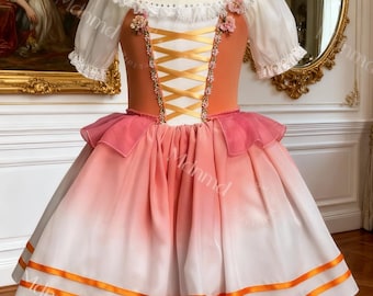 ジゼルのプロ仕様のバレエ衣装（ブラウス付き） - Etsy 日本