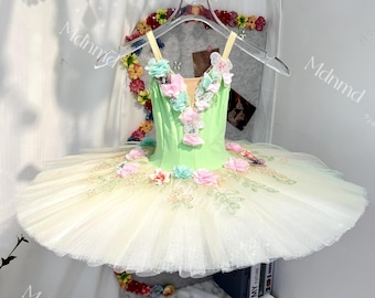 Custom Ballet Tutu – Stretch Fabric, Button-Free Back, Personalized Size & Color Options