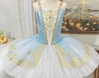 Handmade Custom Blue & White Tutu | for Sleeping Beauty, Cinderella, or Fairy Tale Ballets