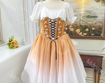 ジゼルのプロ仕様のバレエ衣装（ブラウス付き） - Etsy 日本