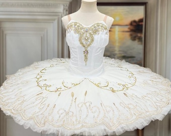 Custom Silver Fairy Ballet Tutu: Handmade Dance Performance Costume